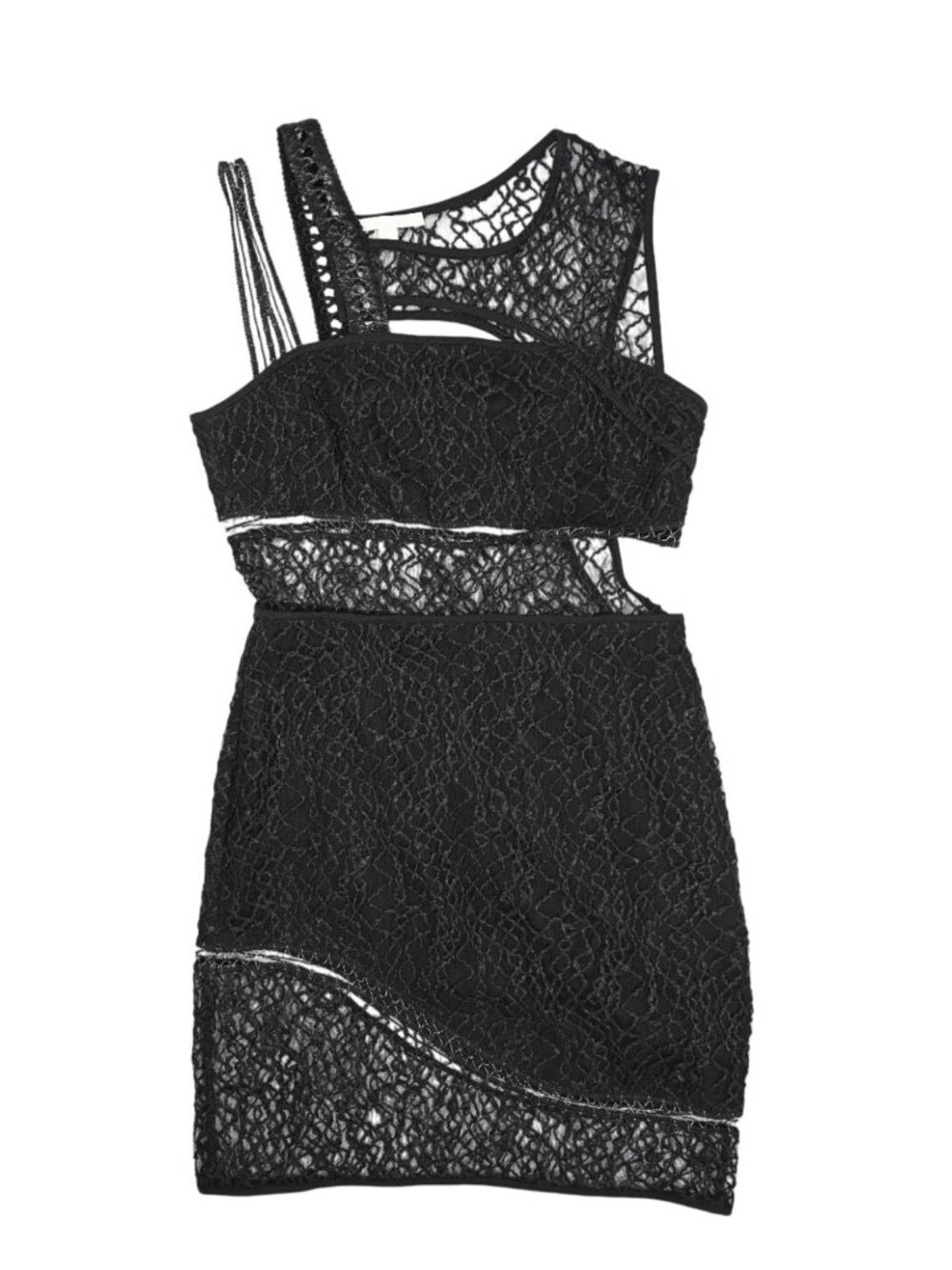 Jonathon Simkhai Wire Cutout Mini Dress in Black